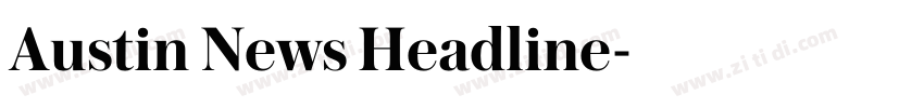 Austin News Headline字体转换